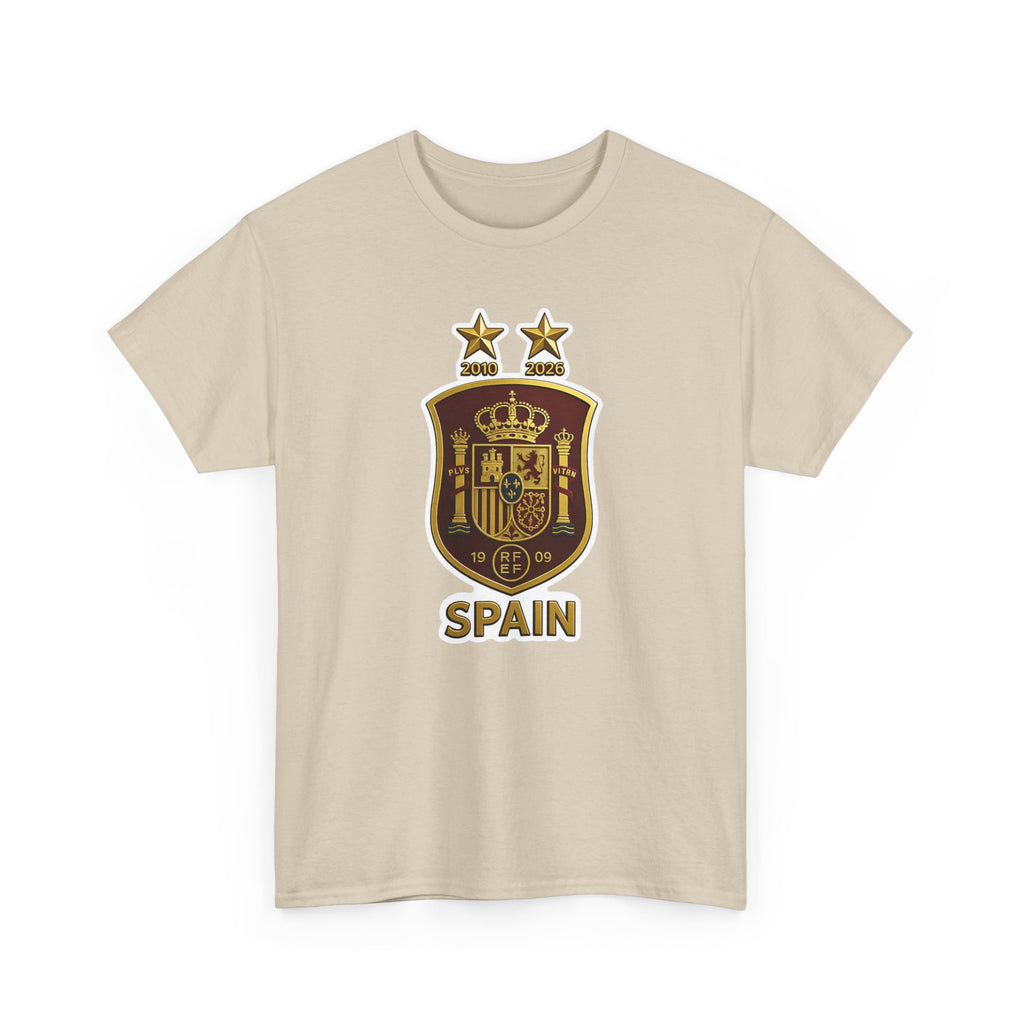 Spain Crest T-Shirt — Vintage Spanish Soccer Shield Tee