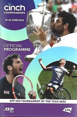 2023 Cinch Championships Queens Club 19th - 25th June 2023 Official Programme