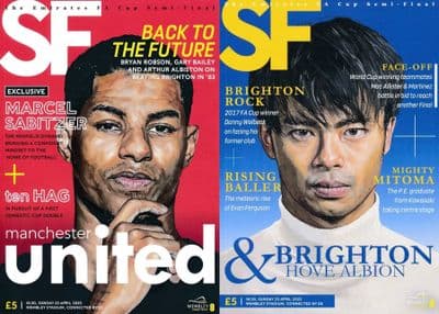 2023 FA Cup Semi Final Brighton v Manchester United Official Match Programme 22/23 - 23rd April 2023