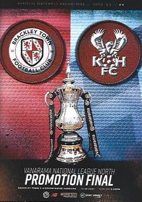 2023 National League North Play Off Final Official Matchday Programme 22/23 - 14th May 2023