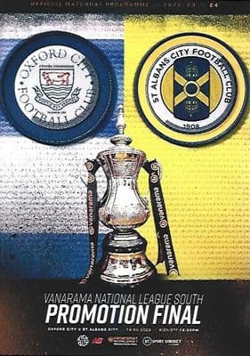 2023 National League South Play Off Final Official Matchday Programme 22/23 - 14th May 2023