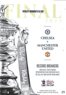 2023 Women's FA Cup Final Official Matchday Programme 22/23 - 14th May 2023