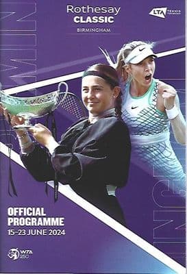 2024 Rothesay Classic Birmingham 15th - 23rd June 2024 Official Programme