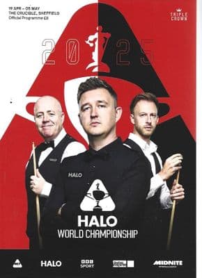 2025 Halo World Snooker Championship Official Programme 19th April - 5th May 2025