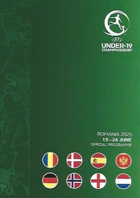 2025 UEFA UNDER 19's EUROPEAN CHAMPIONSHIPS PDF PRINTED OFFICIAL PROGRAMME