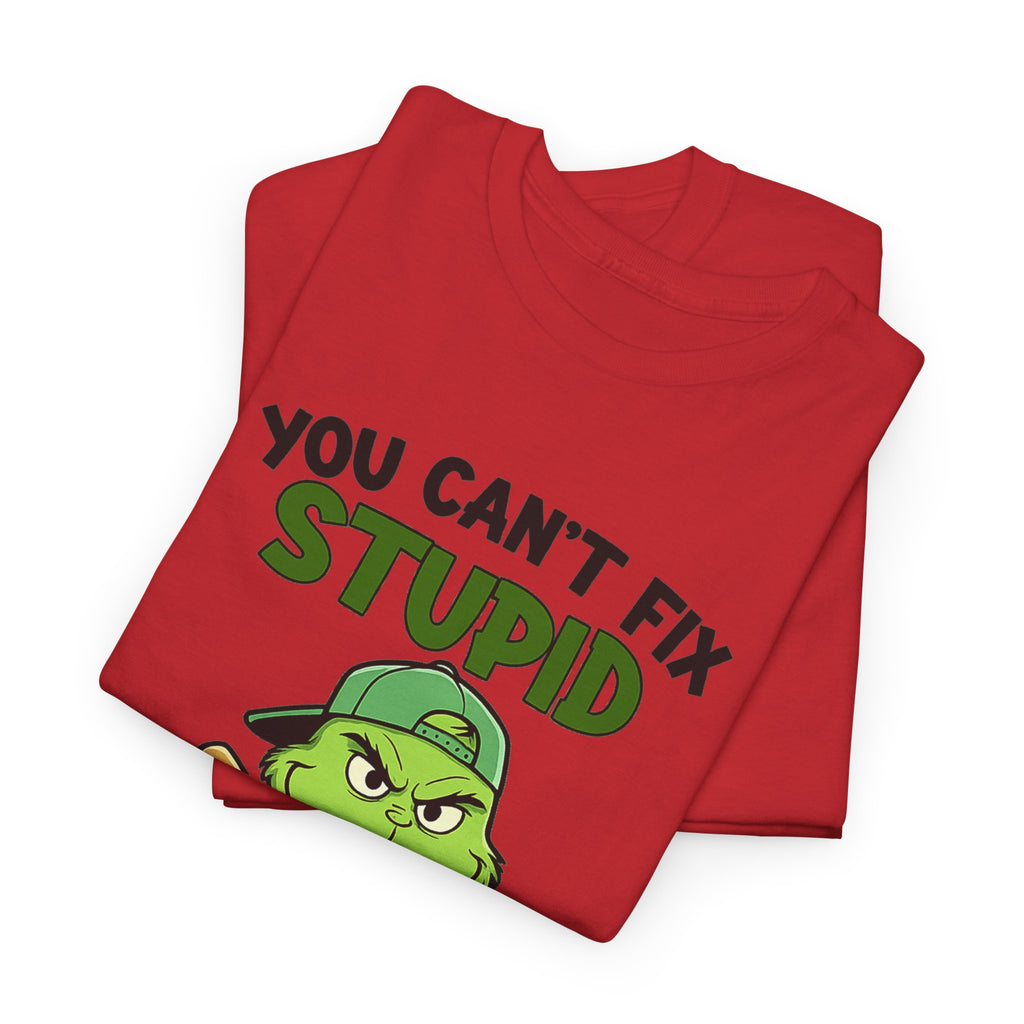 Funny Carpenter T‑Shirt — "You Can't Fix Stupid But You Can Numb It With a 2x4"