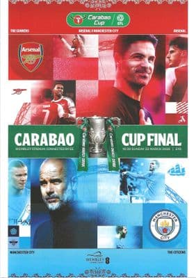 2026 Carabao Cup Final Arsenal v Manchester City Official Matchday Programme - 22nd March 2026
