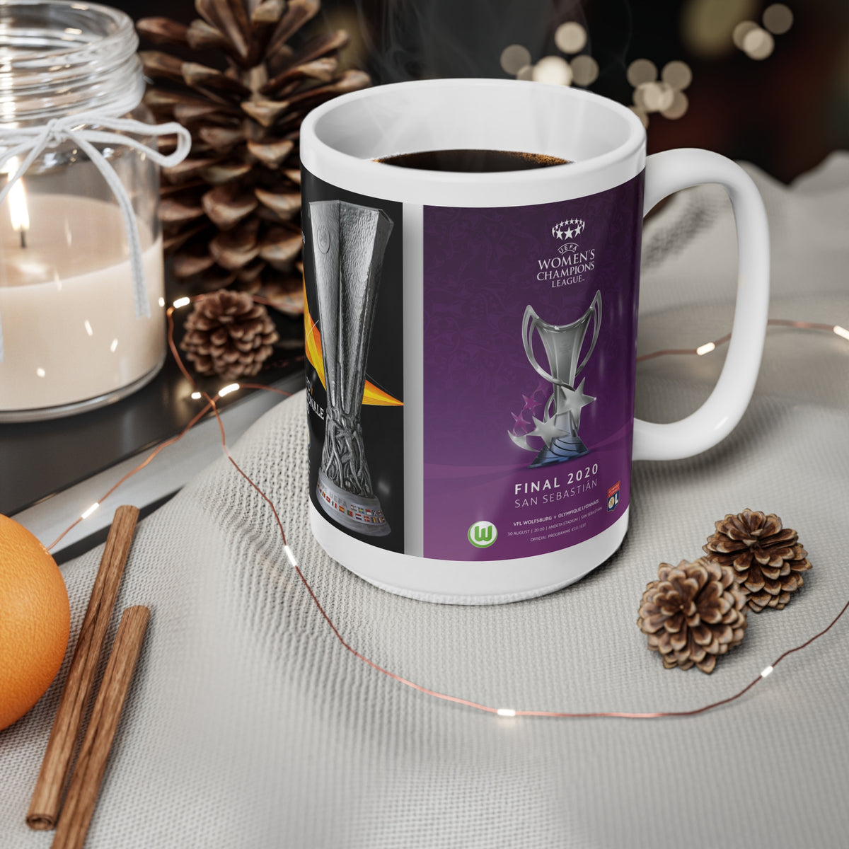 2020 UEFA Finals Programme Covers Inspried Ceramic Mug — (11oz & 15oz)