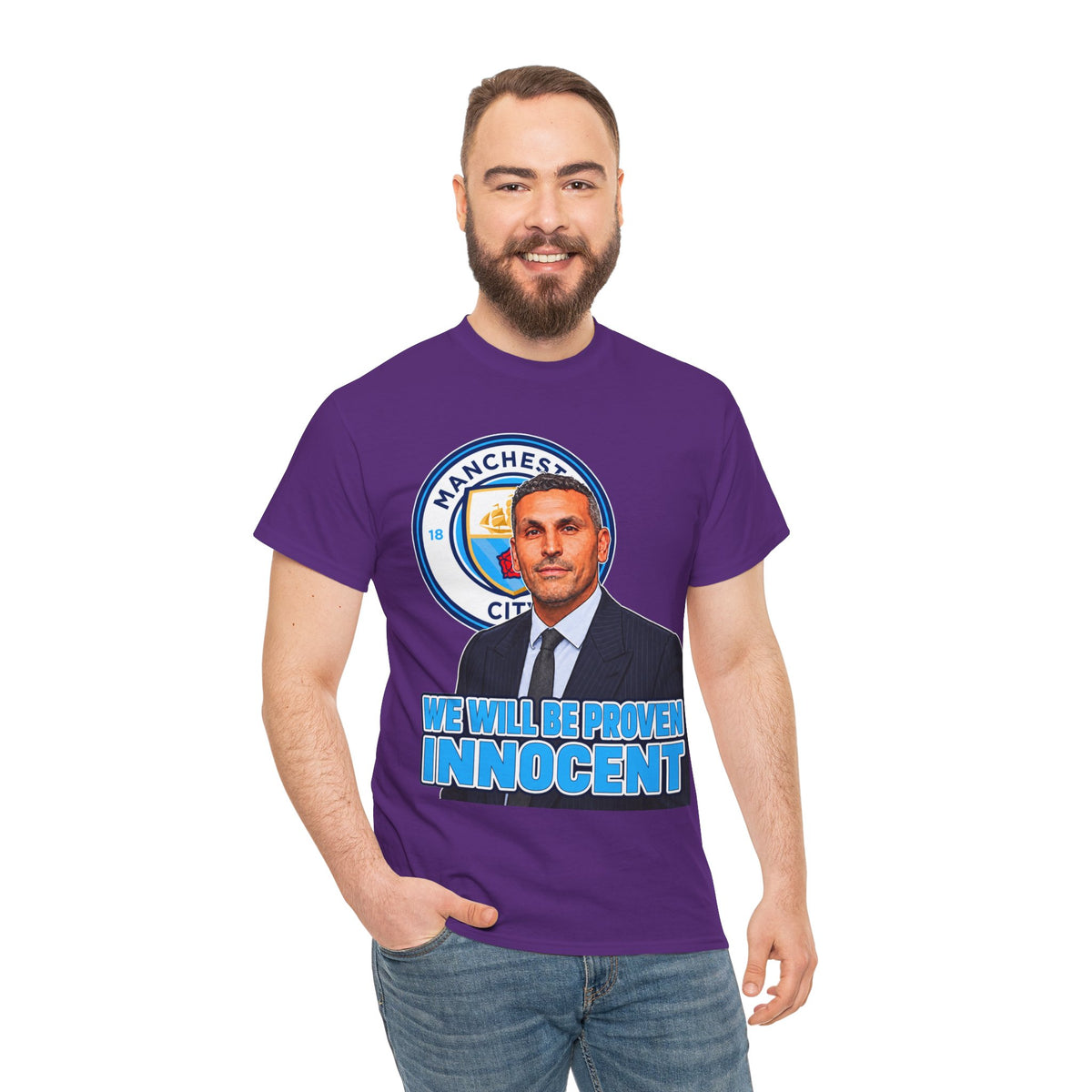 Manchester City “We Will Be Proven Innocent” Fan Cotton T-Shirt