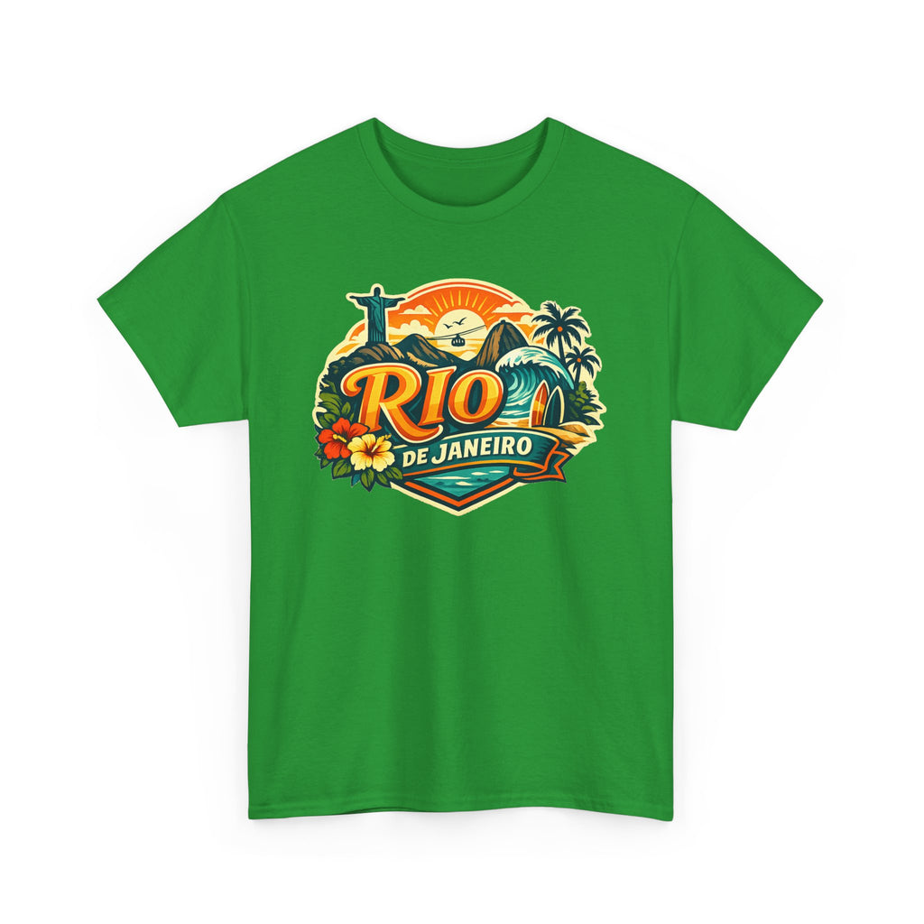 Rio de Janeiro Vintage Travel Tee – Tropical Sunset Beach T‑Shirt