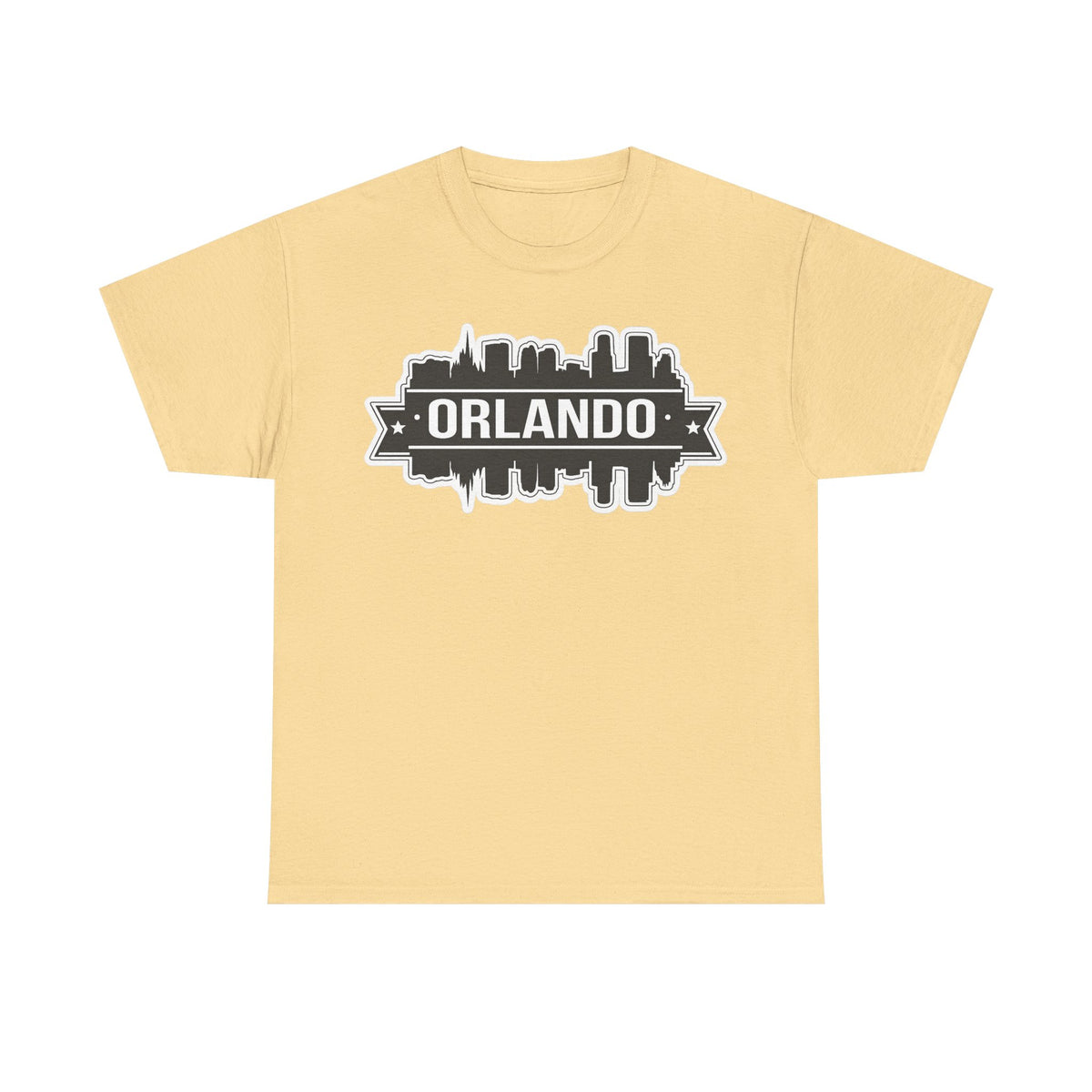 Orlando Skyline T-Shirt — Retro Badge Cityscape Tee