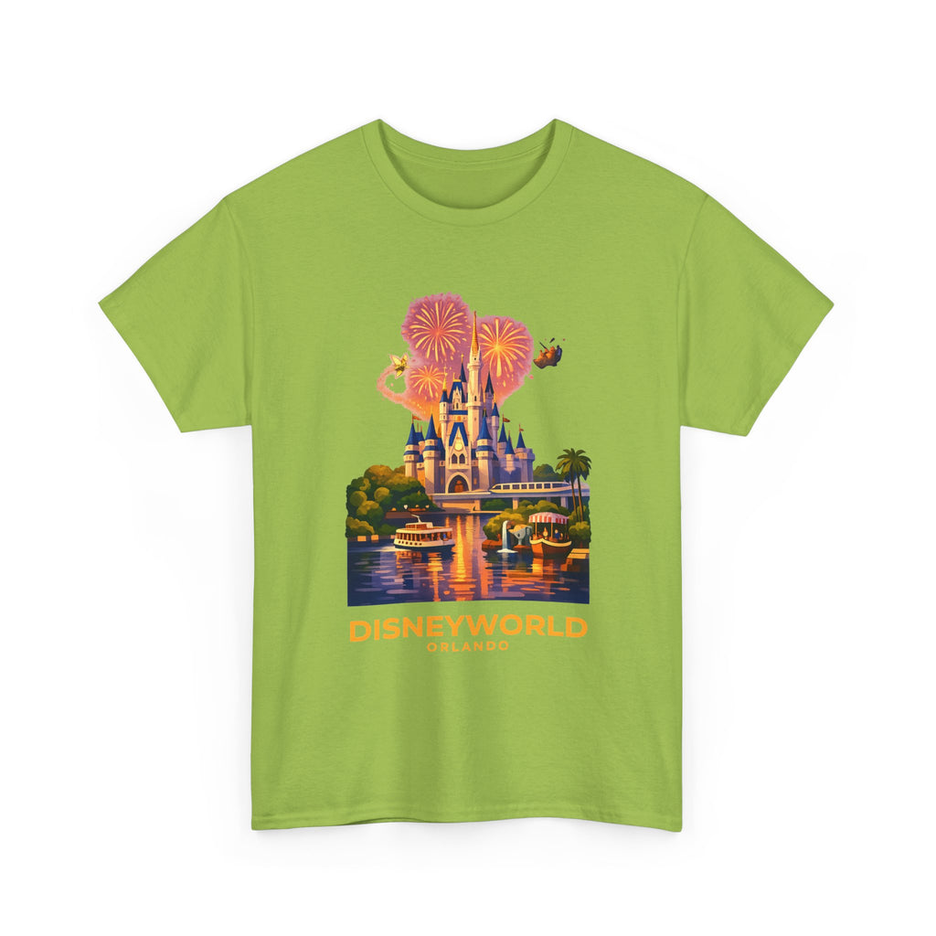 Disney World Castle Orlando Fireworks Cotton T‑Shirt