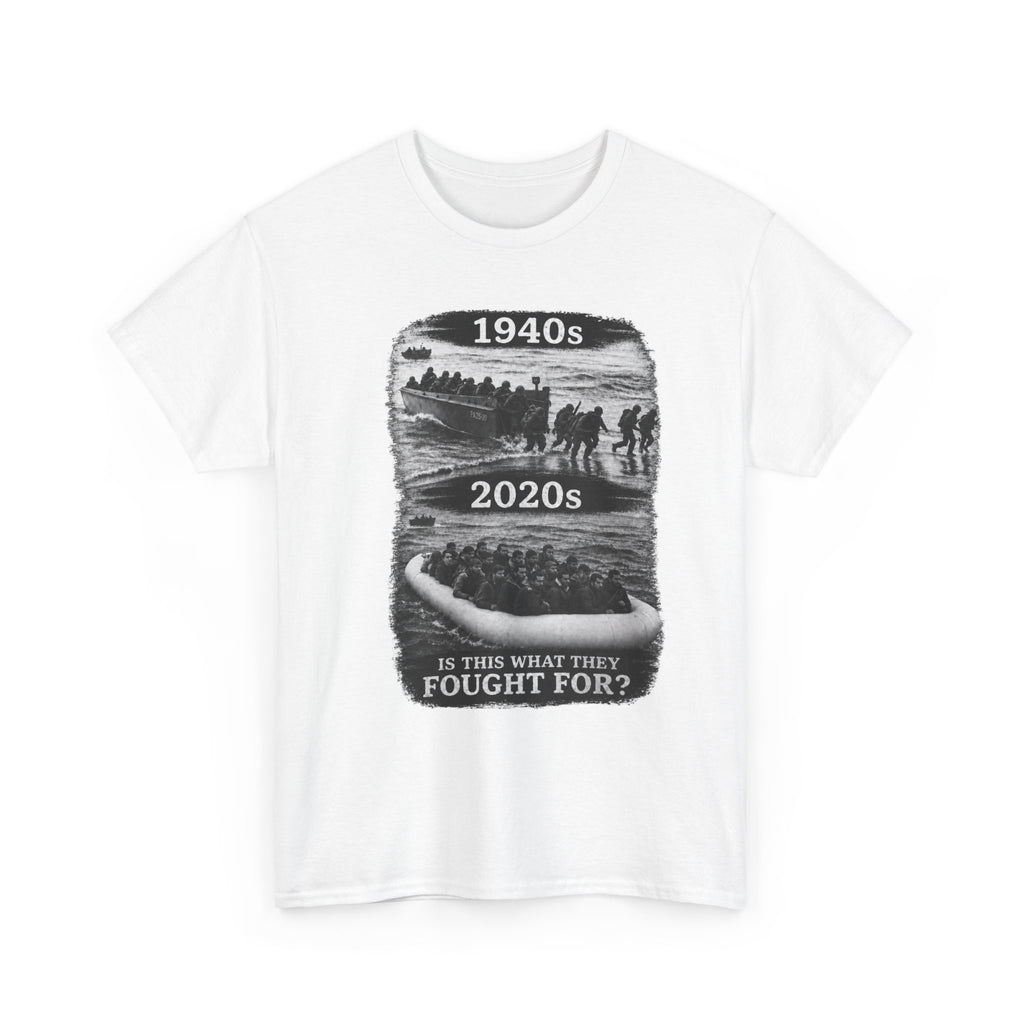 1940s vs 2020s Veterans Tribute Tee — "Is This What They Fought For?"