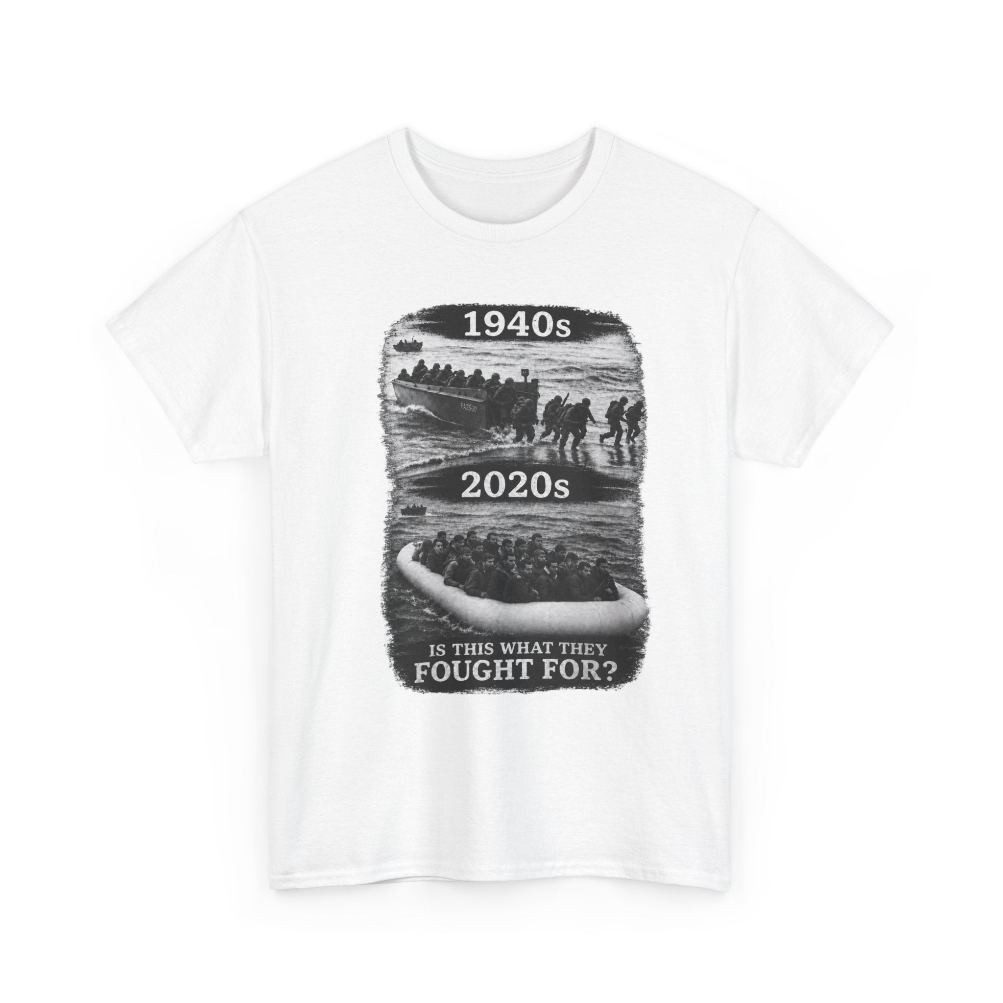 1940s vs 2020s Veterans Tribute Tee — "Is This What They Fought For?"
