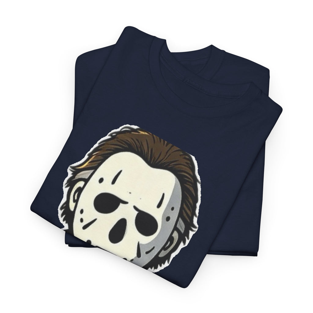Horror Mask Tee — Jason-Inspired Halloween T-Shirt
