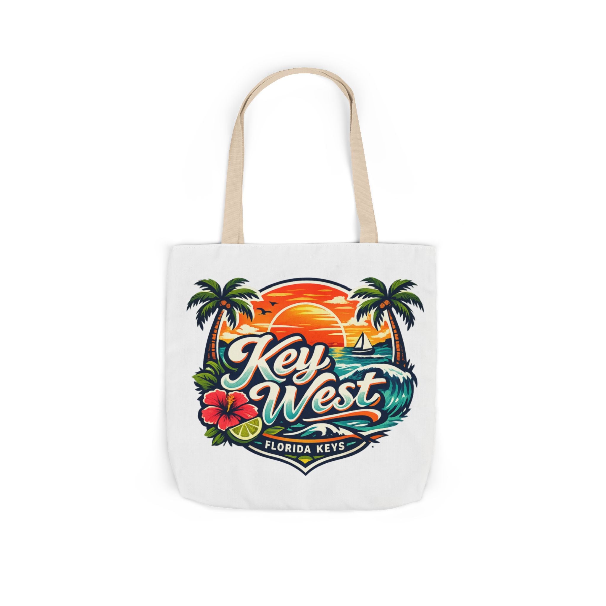 Key West Sunset Canvas Tote