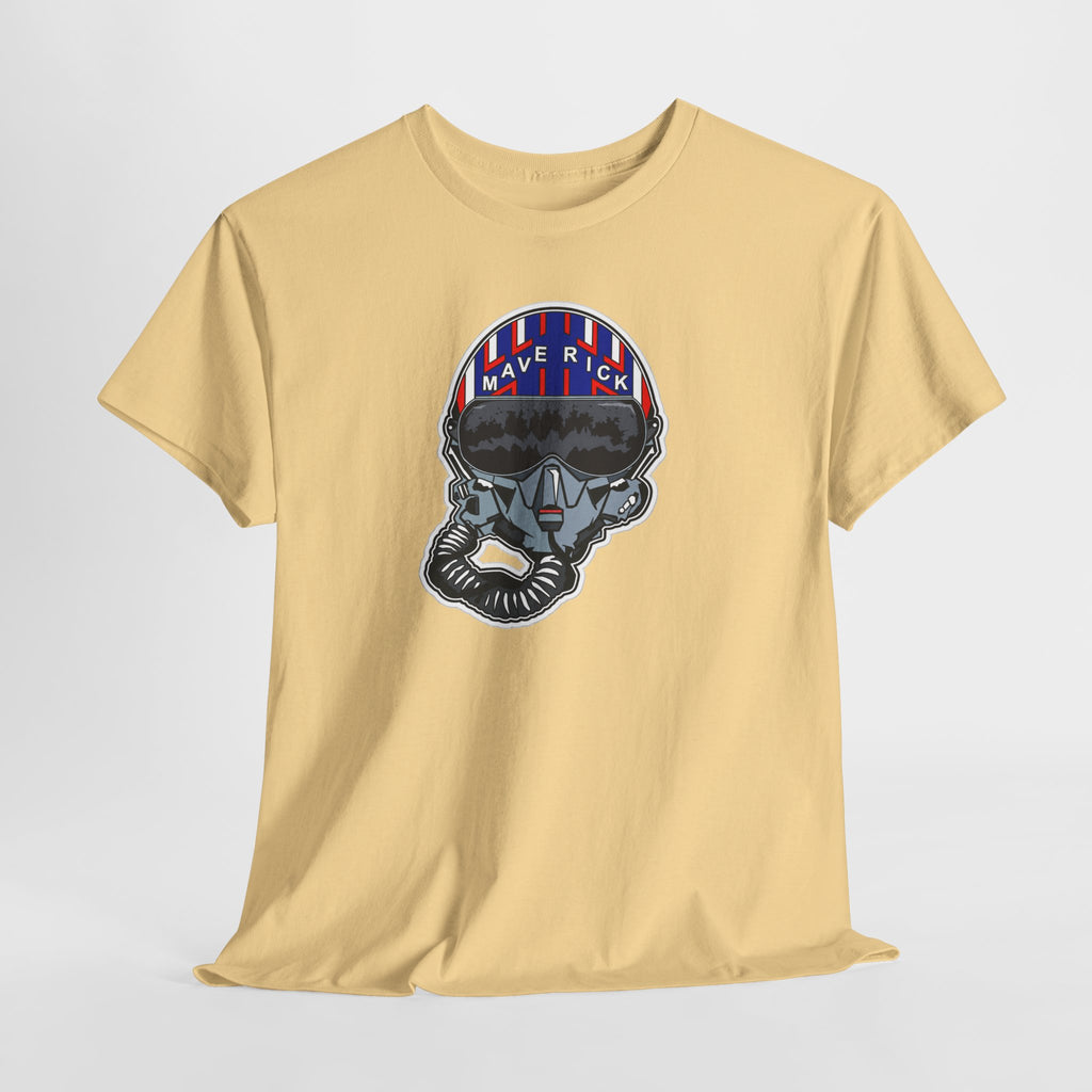 Skull Pilgrim Tee — Retro Striped 'Maverick' Helmet Graphic Shirt