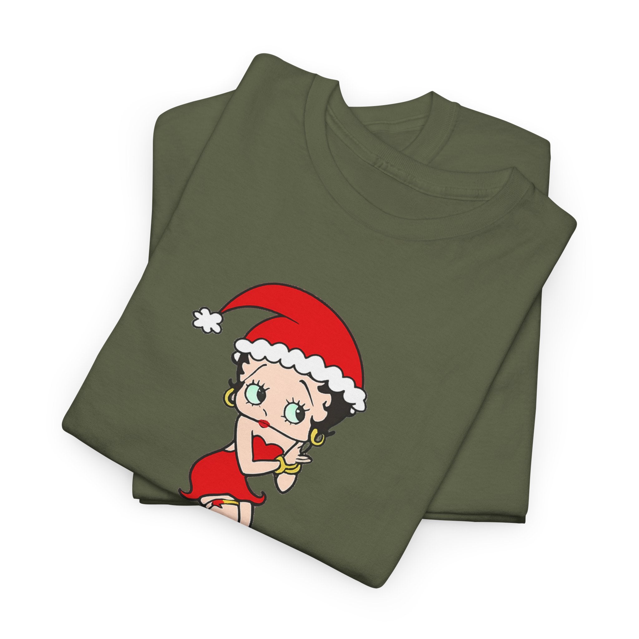 Christmas Betty Boop Tee - 'Merry Christmas' Holiday Graphic Shirt