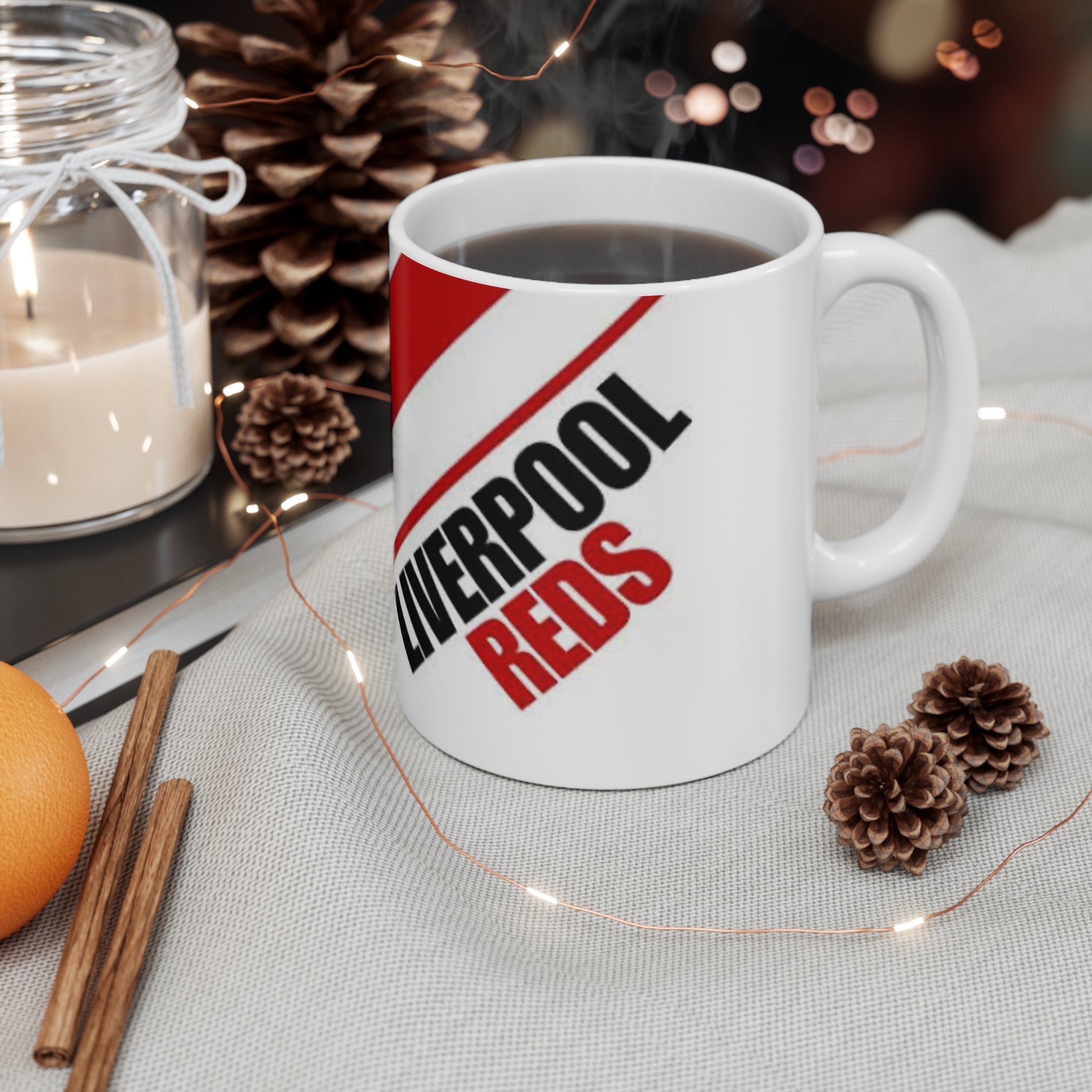 Liverpool FC Ceramic Coffee Mug — Red Crest 11oz & 15oz
