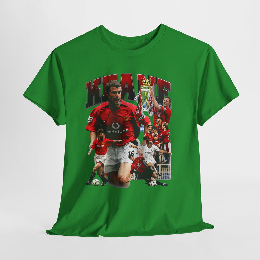 Roy Keane Football Legens Collage Tee — Retro Man United Tribute Shirt
