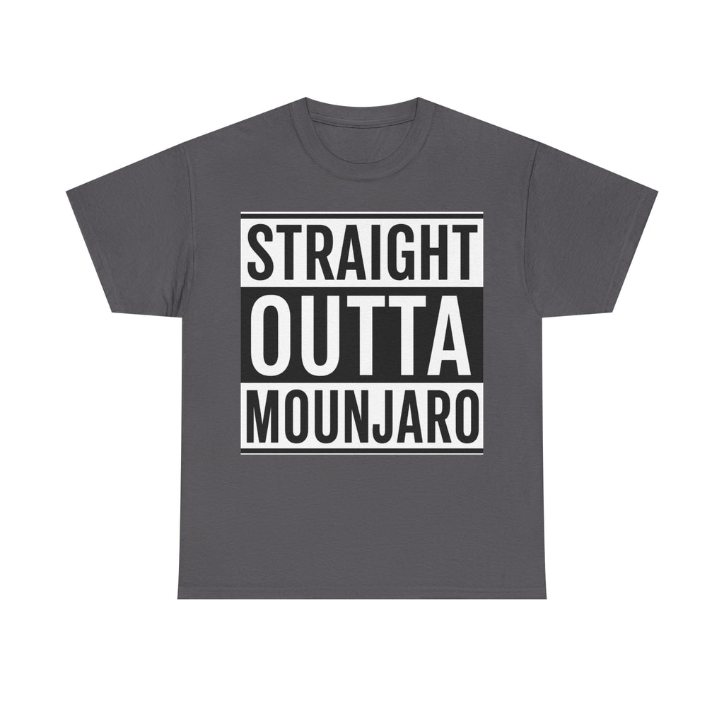 T-Shirt — "Straight Outta Mounjaro" Bold Typography Tee