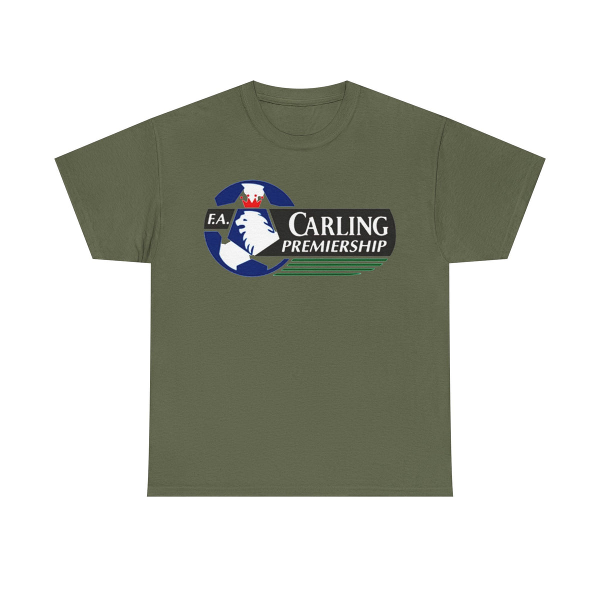 Carling Premiership Soccer Logo Tee — Vintage Football T‑Shirt