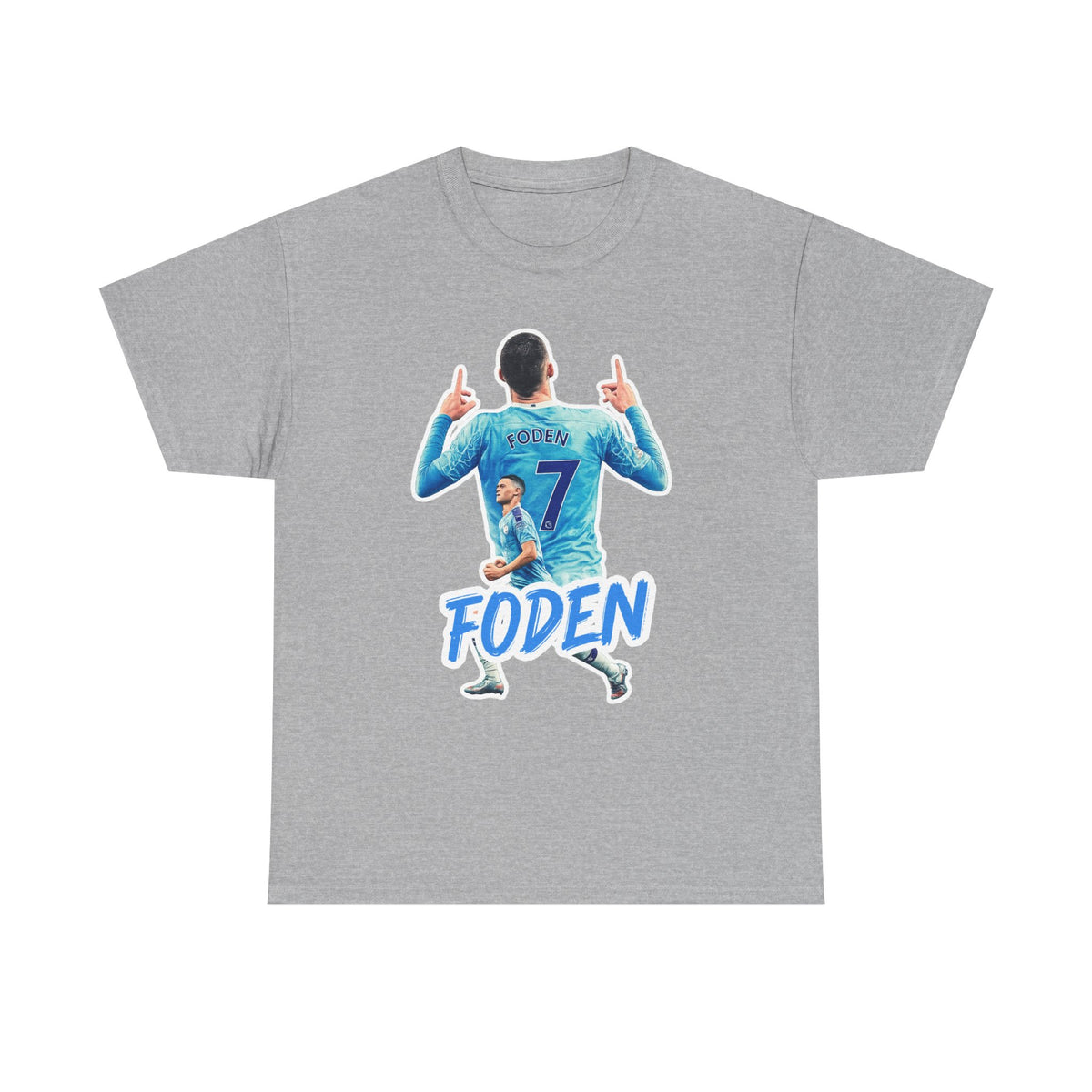 Phil Foden #7 Soccer T‑Shirt — Manchester City Fan Jersey Tribute