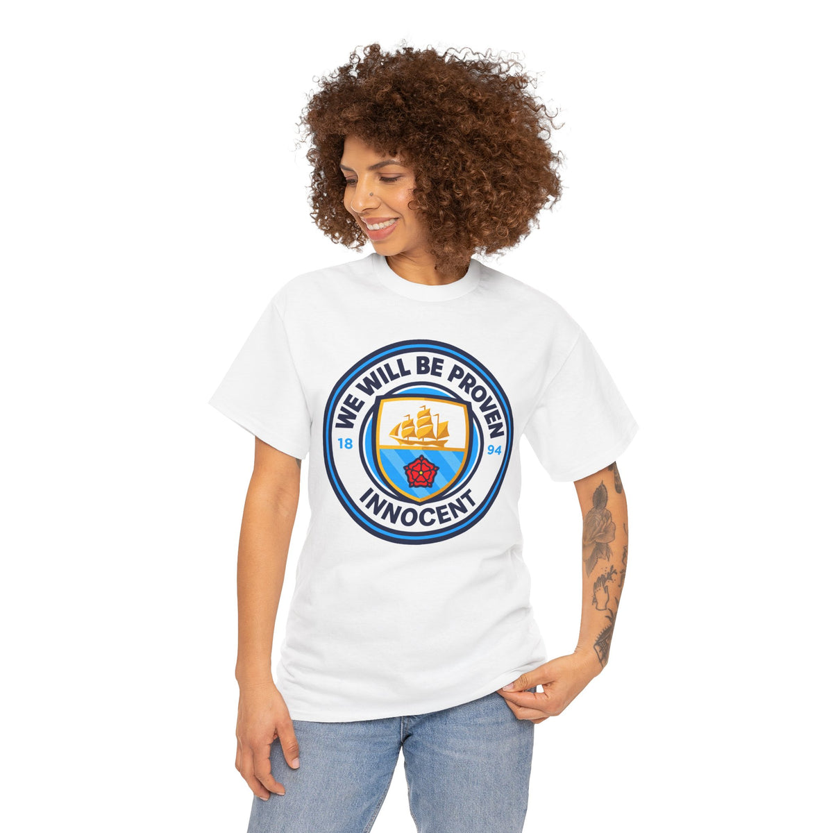 “We Will Be Proven Innocent” Justice Manchester City Cotton T-Shirt