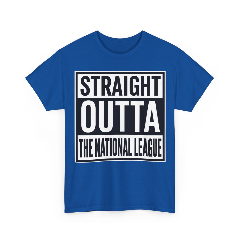 Straight Outta The National League T-Shirt – Football Fan Graphic Tee