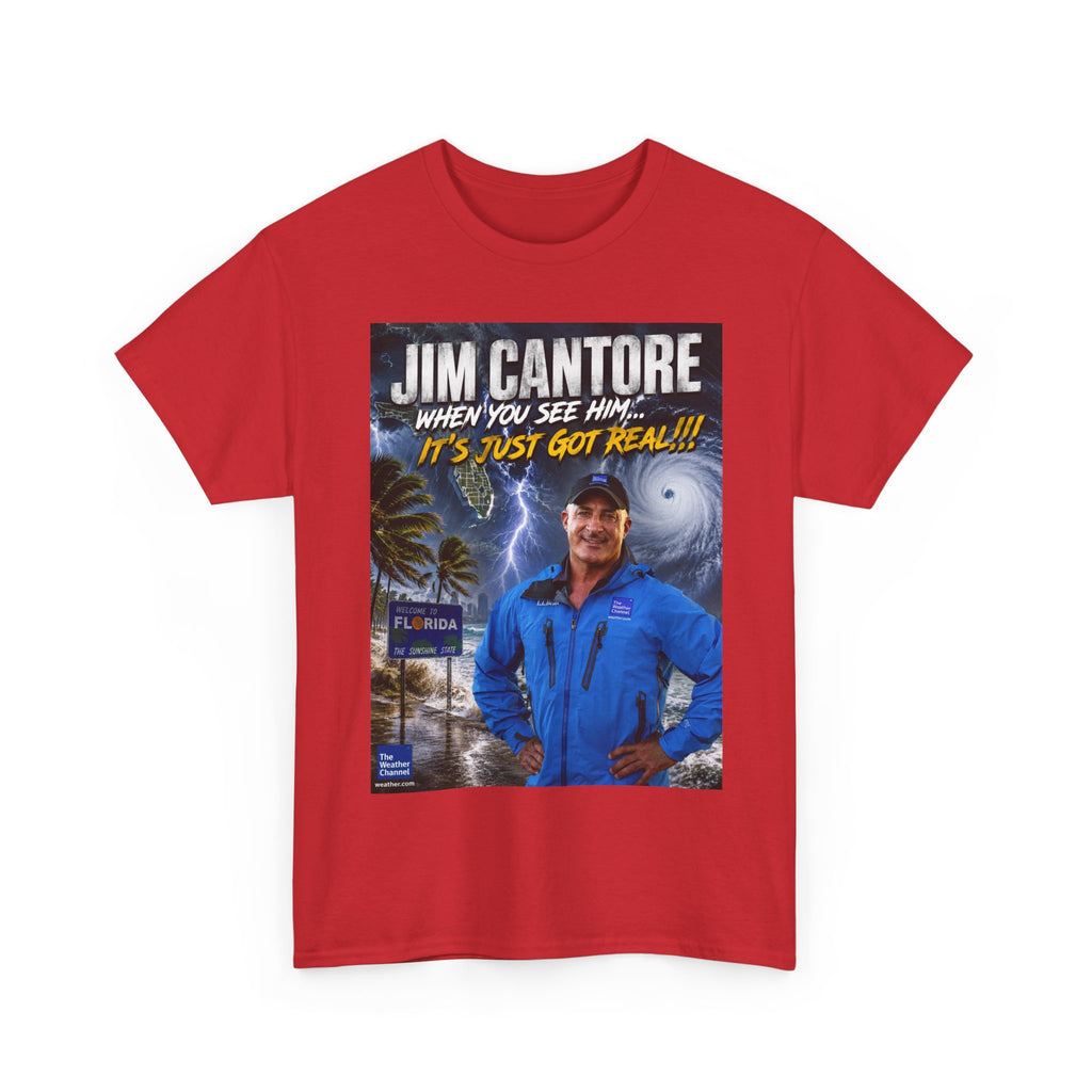 Jim Cantore "It's Just Got Real" Hurricane T-Shirt
