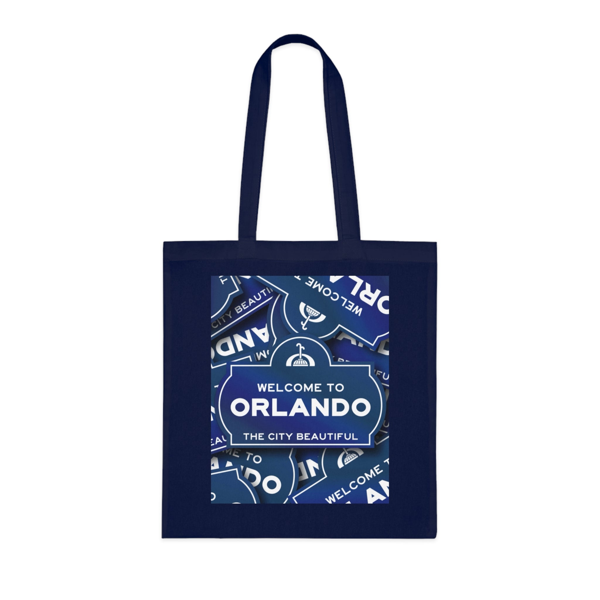 Orlando Souvenir Tote Bag – "Welcome to Orlando" City Beautiful Cotton Shopper