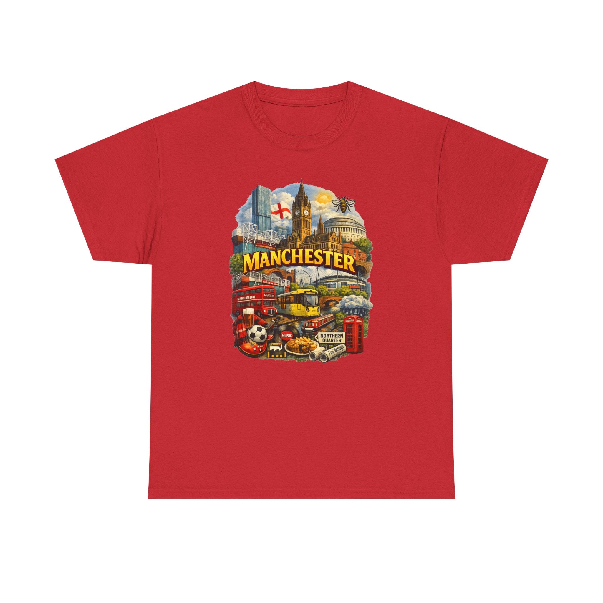 Manchester Skyline Collage T-Shirt