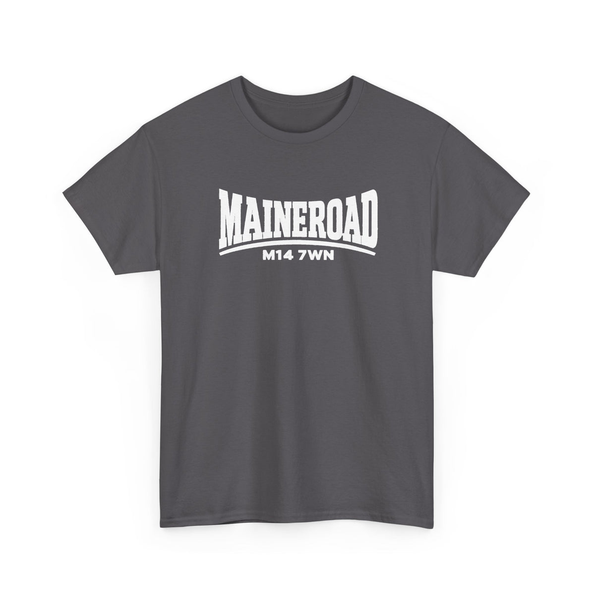Maine Road Manchester City Cotton T-Shirt — M14 7WN Maine Graphic T-Shirt
