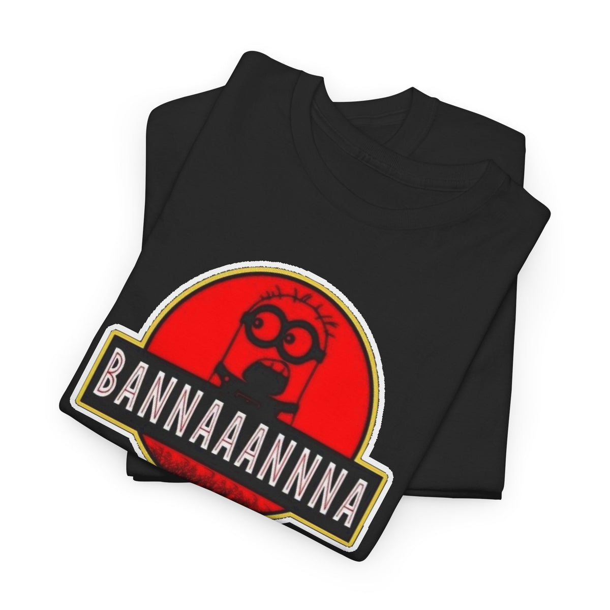 Bannaaannna Graphic Tee — Retro Red Logo Funny Banana Shirt