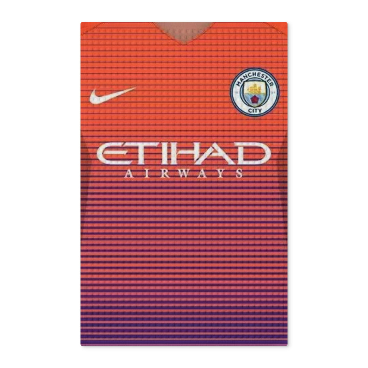Manchester City Gradient Waffle Tea Towel - Double-Sided Soccer Jersey Design