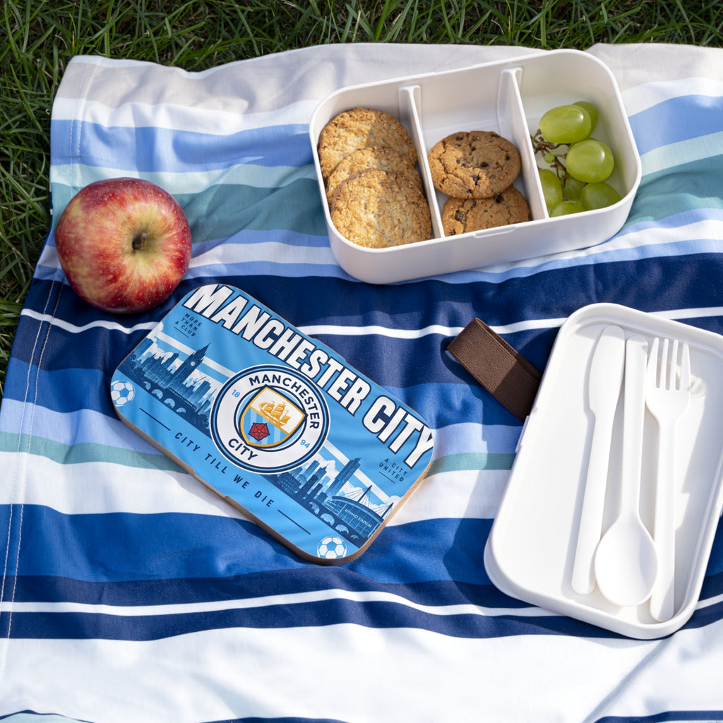 Manchester City Bento Lunch Box — City Till We Die Football Fan Lunchbox