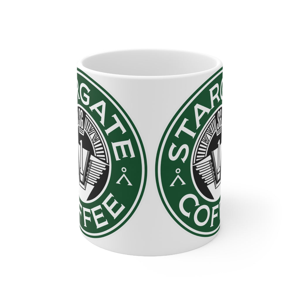 Stargate Coffee Ceramic Mug — 11oz & 15oz Branded Logo Coffee Cup