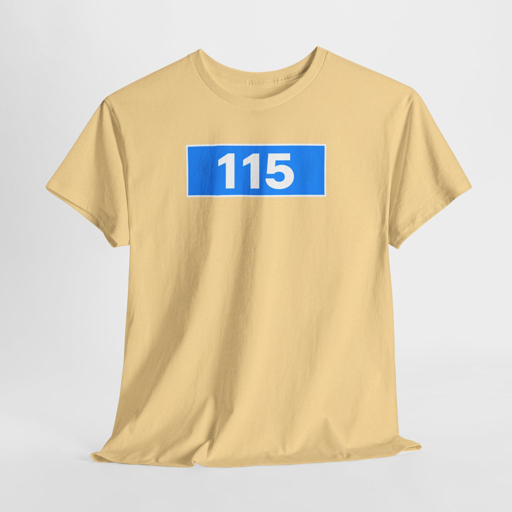 Manchester City 115 Inspired Minimalist Graphic Cotton T-Shirt