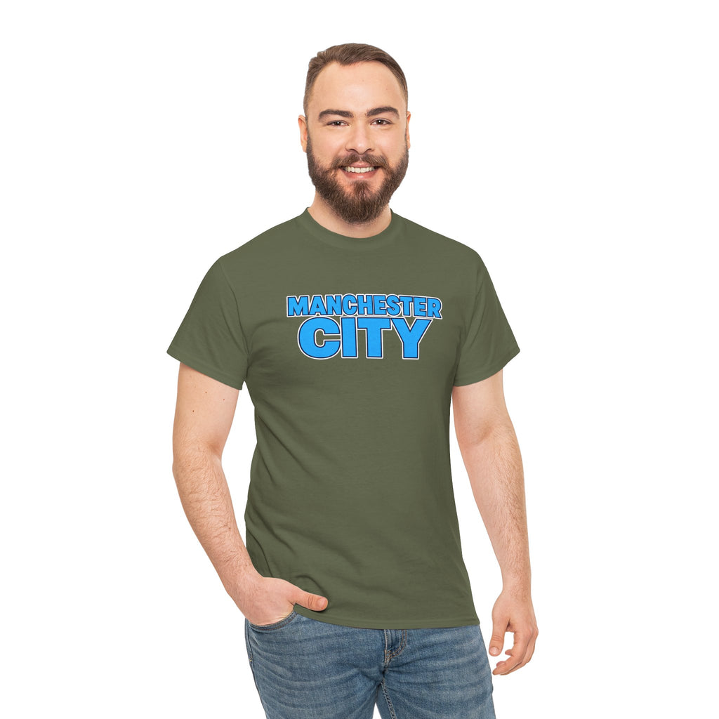 Manchester City T‑Shirt — Retro Blue Logo Tee