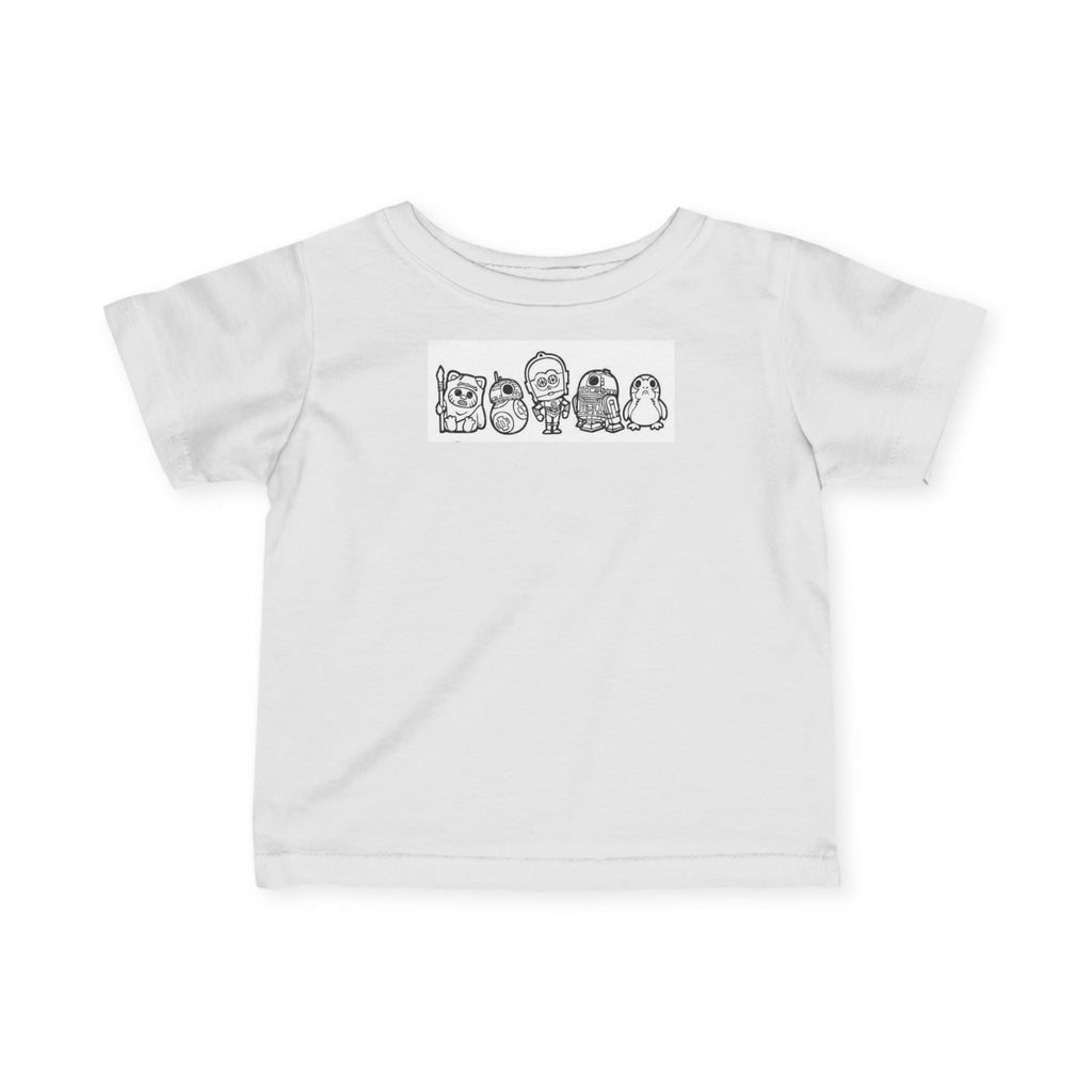 Star Wars Infant Tee with Cute Penguin Friends Graphic