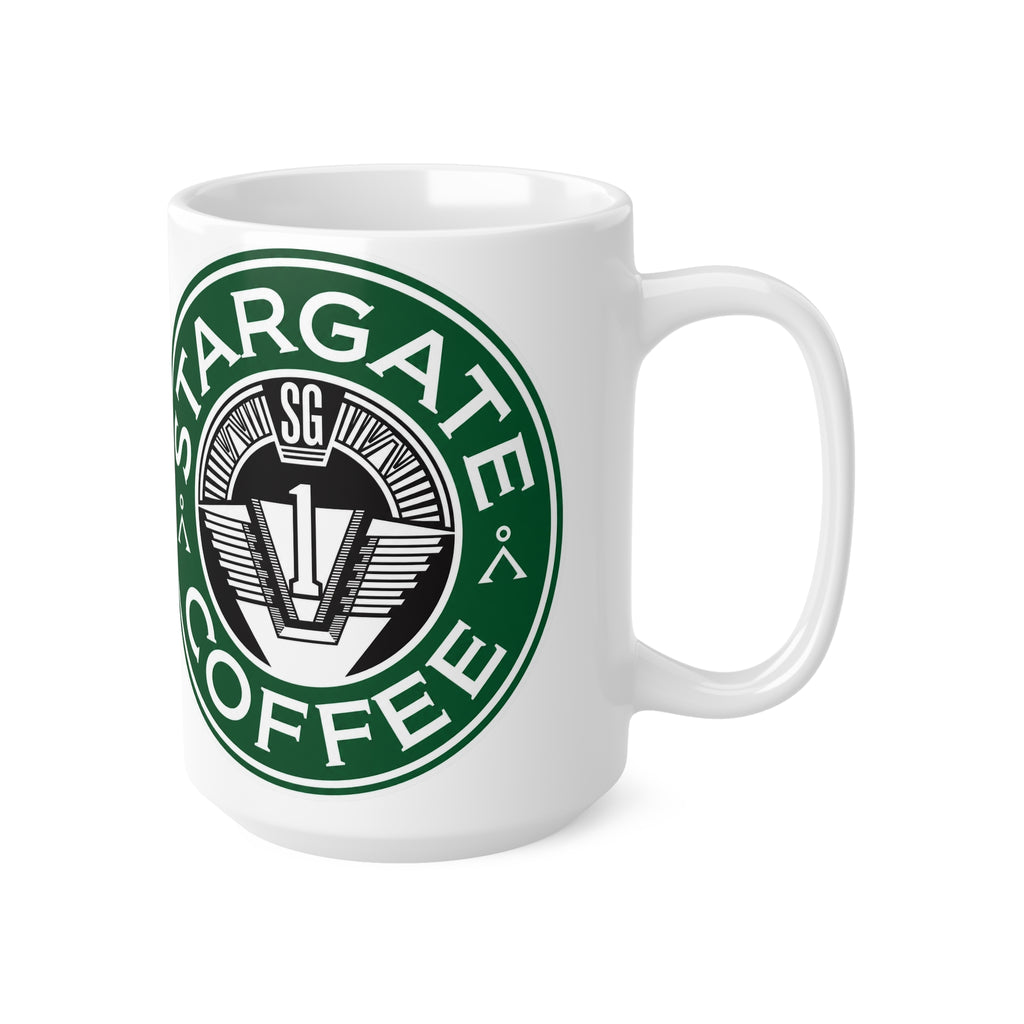 Stargate Coffee Ceramic Mug — 11oz & 15oz Branded Logo Coffee Cup