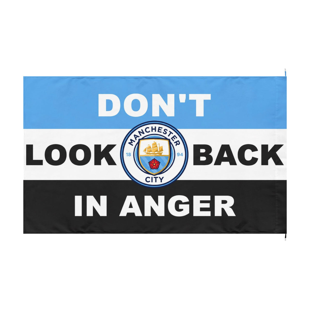 Don't Look Back in Anger Football Fan Flag