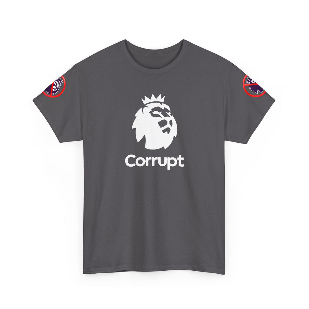 Premier League Corrupt Lion Cotton Tee — Satirical Graphic T-Shirt