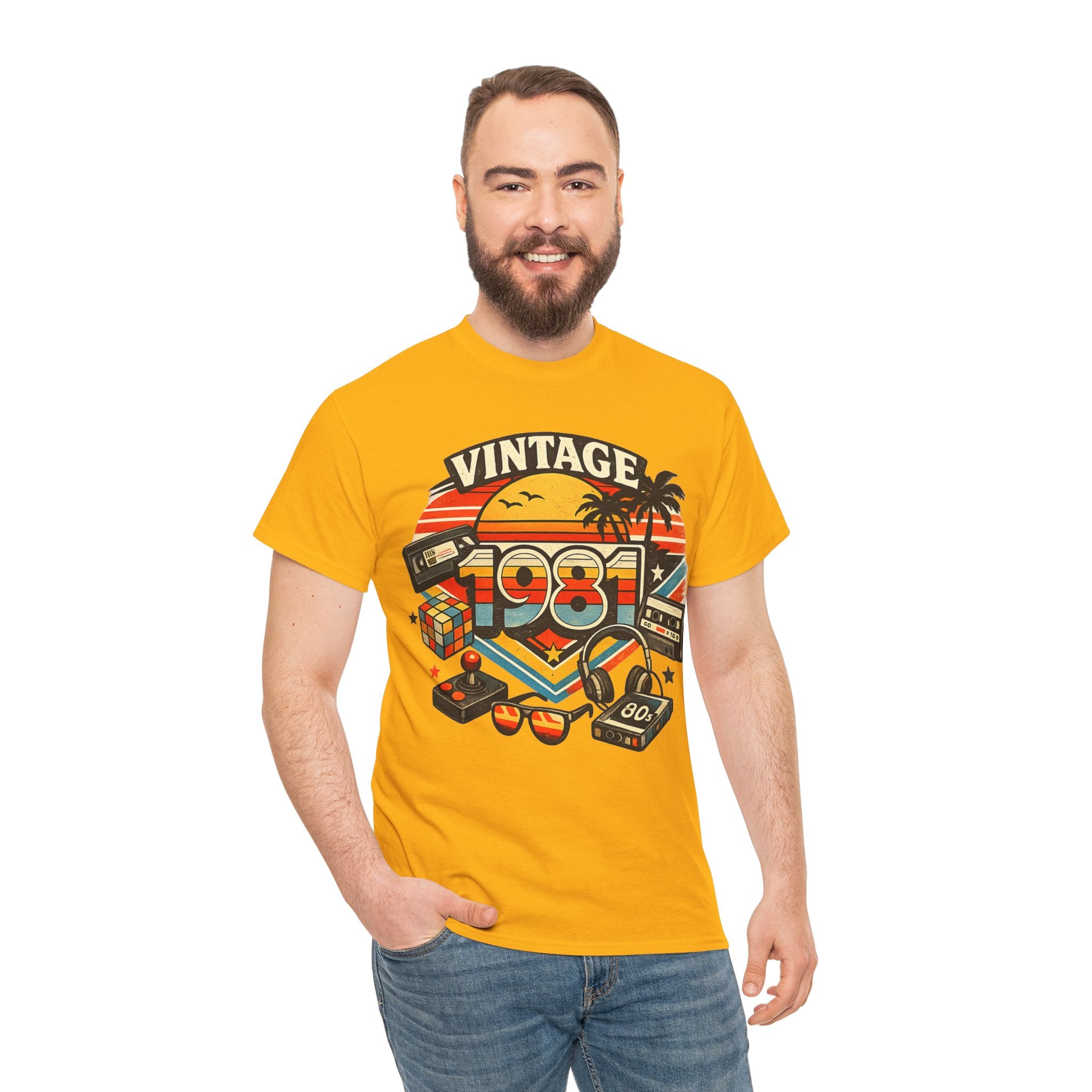 Vintage 1981 Retro Tee — 80s Nostalgia Graphic T-Shirt