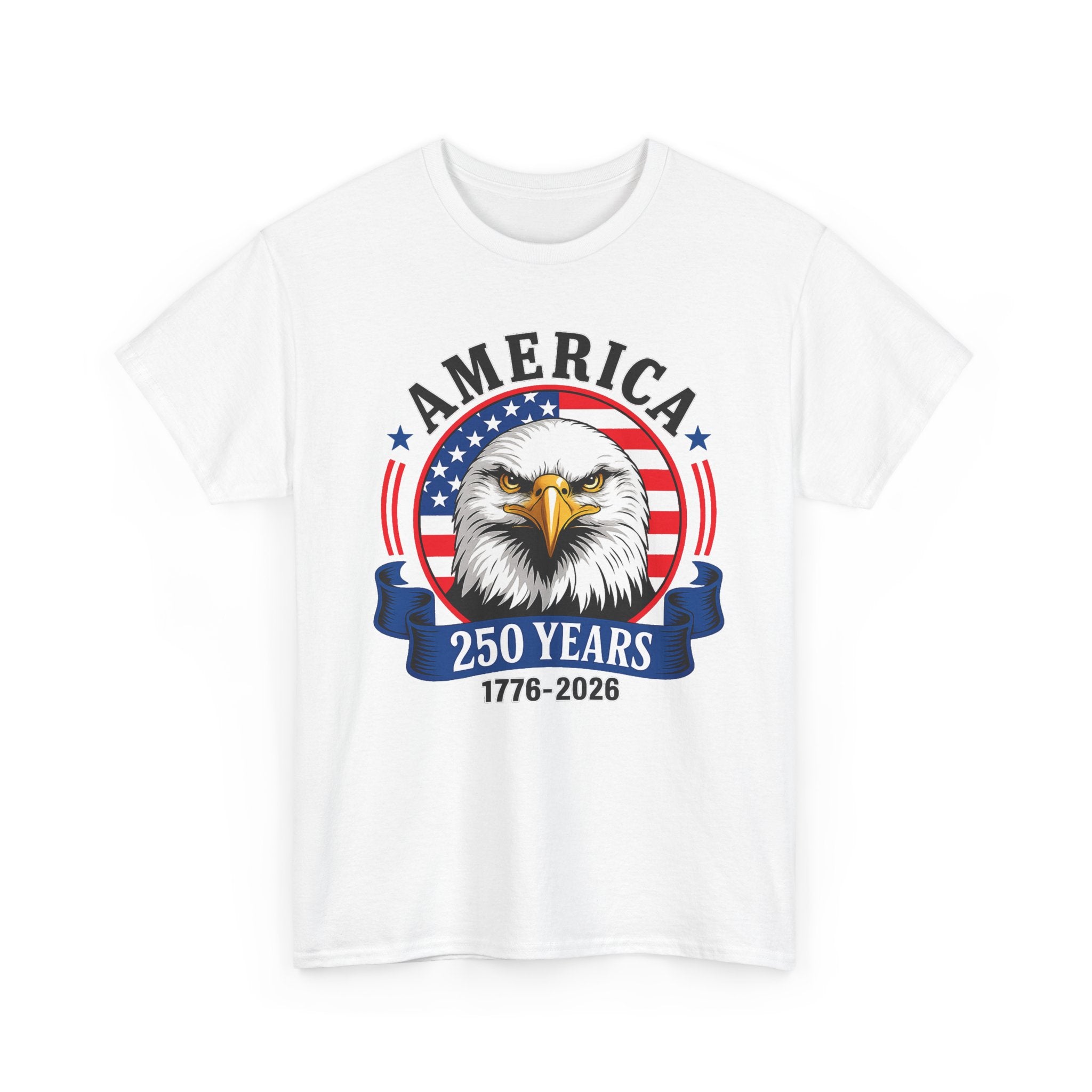 America 250 Years T-Shirt – Bald Eagle 1776–2026 Patriotic Tee