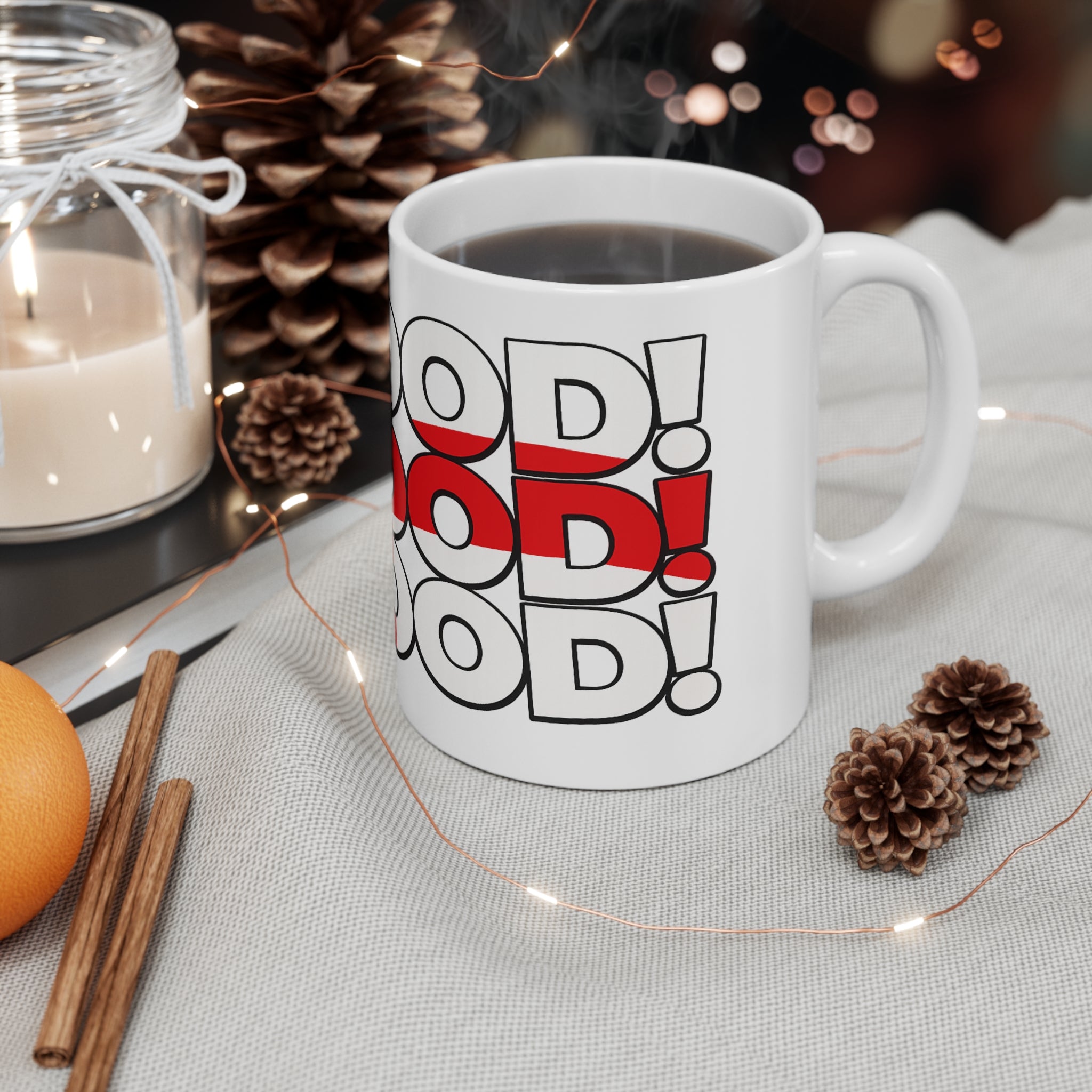 England 'SO GOOD' Bold Graphic Ceramic Coffee Cup (11oz & 15oz)
