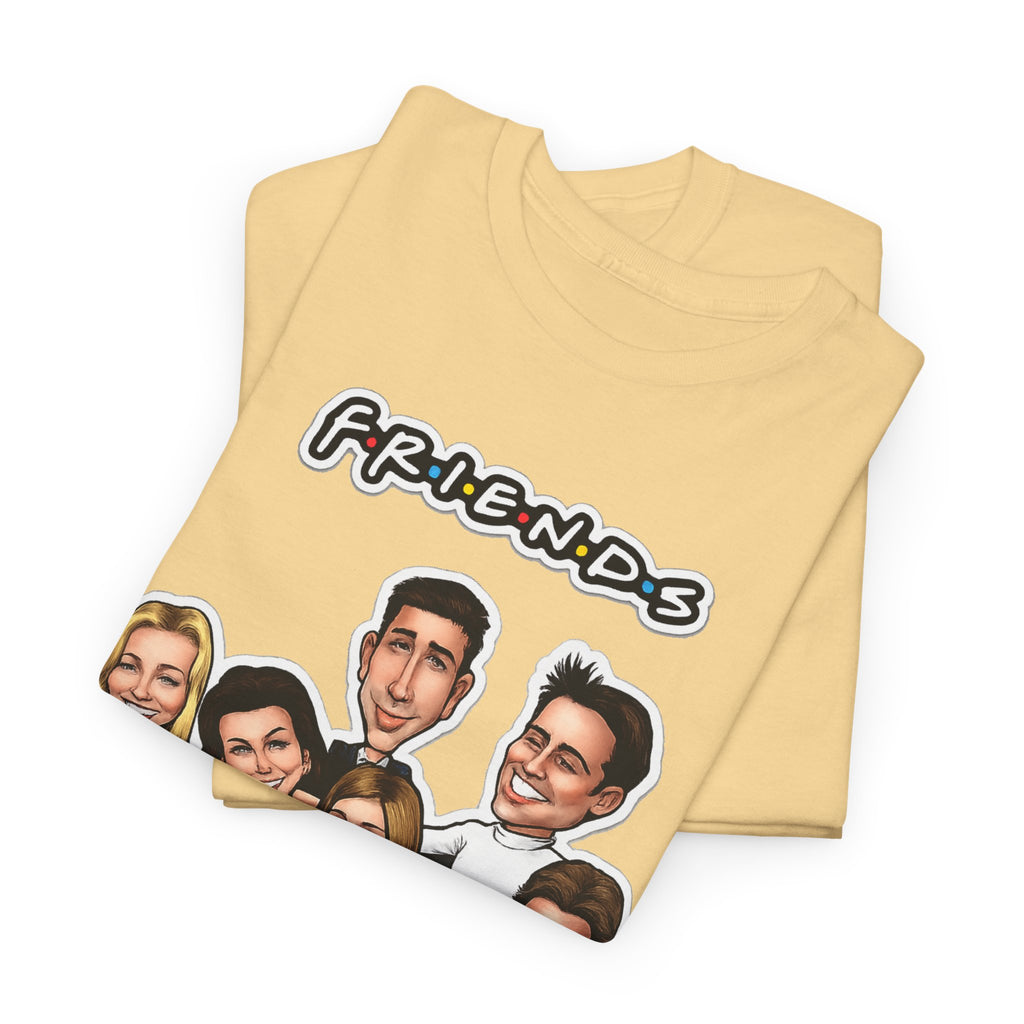 Friends TV Show Cartoon Cast T-Shirt — Iconic Couch Graphic Tee