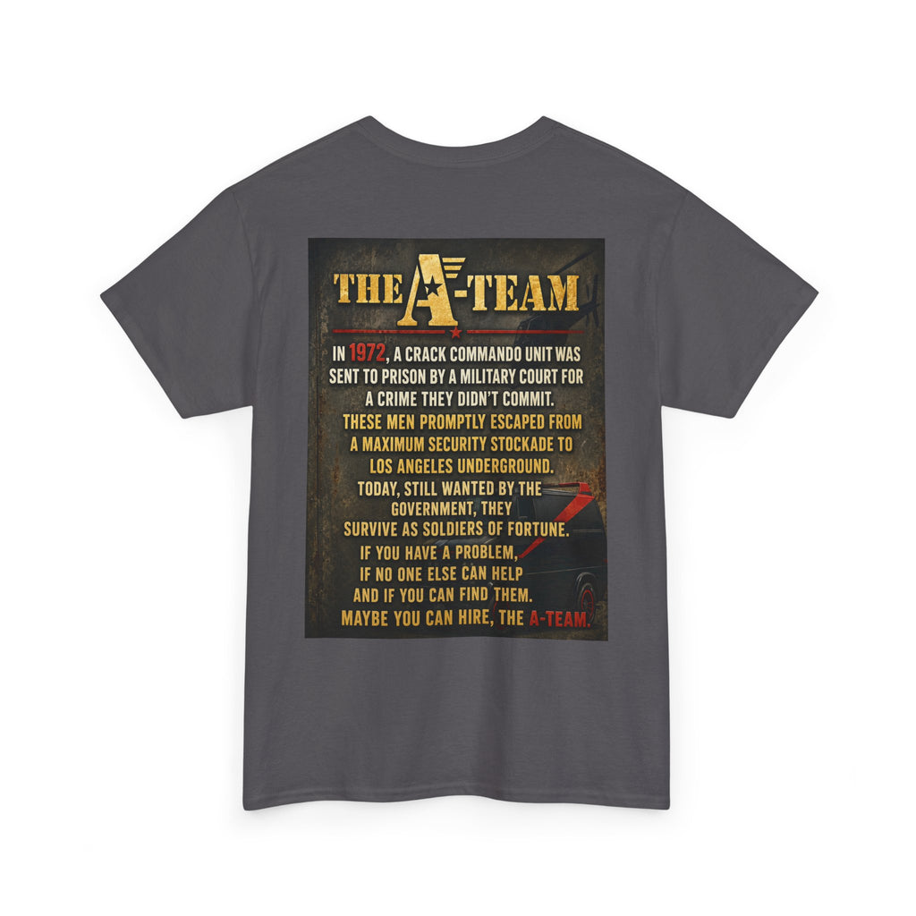 A-Team Graphic Tee — Retro TV Series Logo & Character Poster T-Shirt