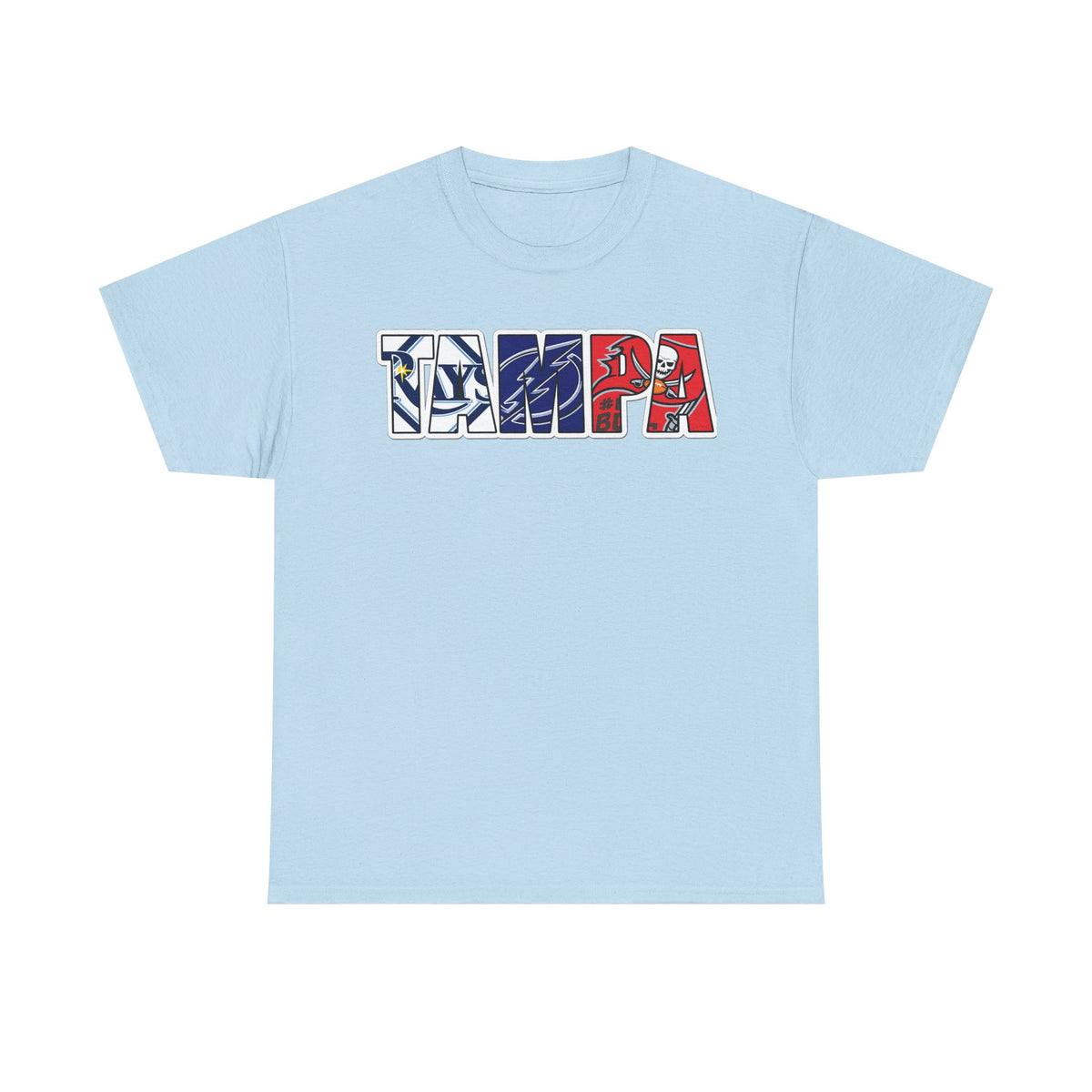 Tampa Block Letter Tee — Florida Flag Graphic T‑Shirt