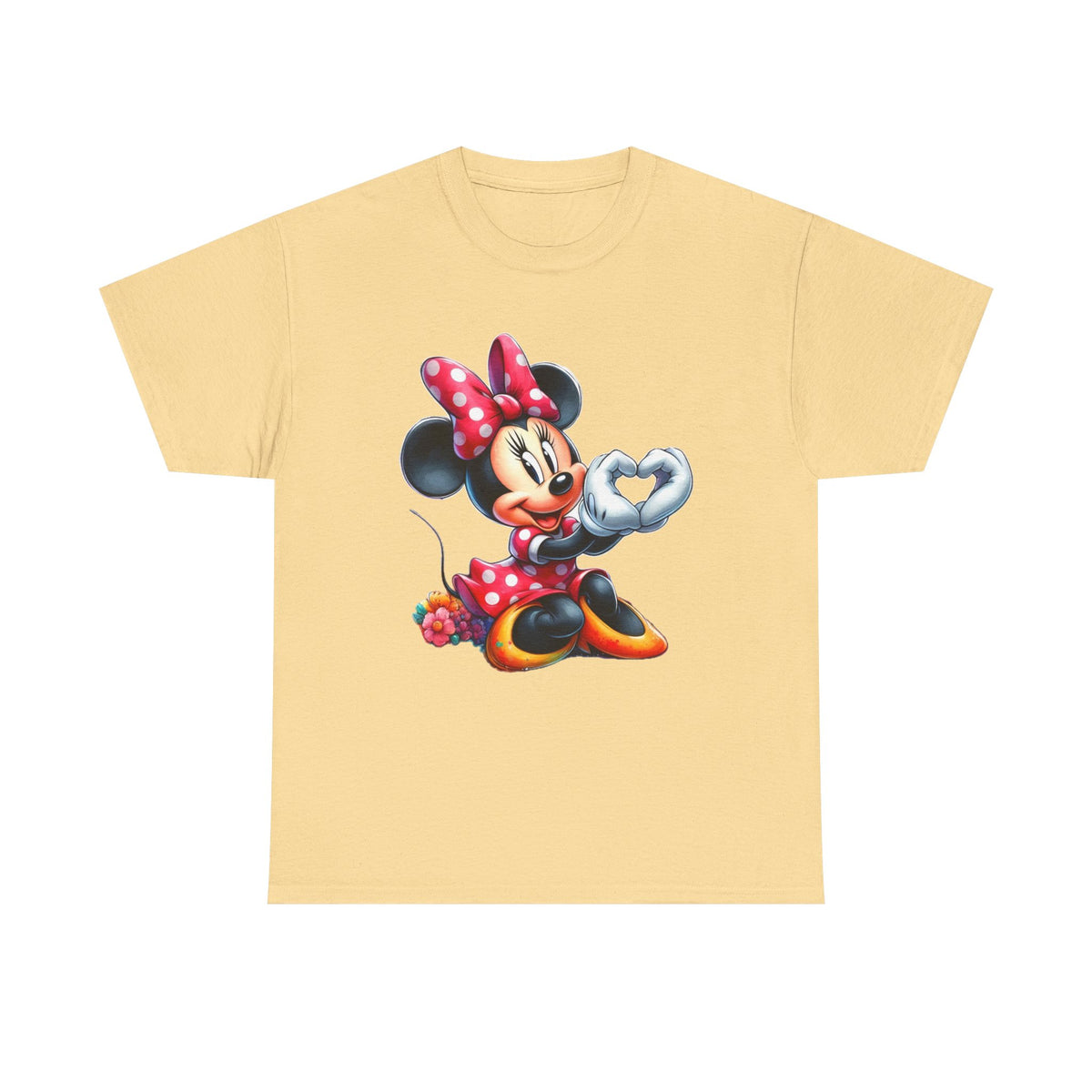 Minnie Mouse Character Heart Graphic Tee